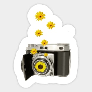 Sunflower cam Sticker